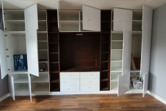 Bespoke storage doors open