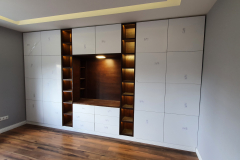 Bespoke storage with LED lights