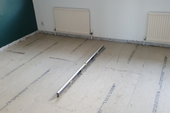 Old floorboards replaced with new and levelled